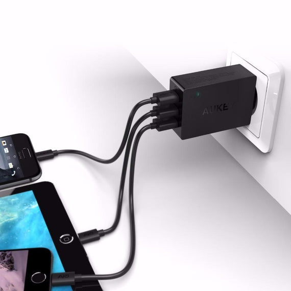 Aukey 3-Port Wall Charger with Qualcomm Quick Charge